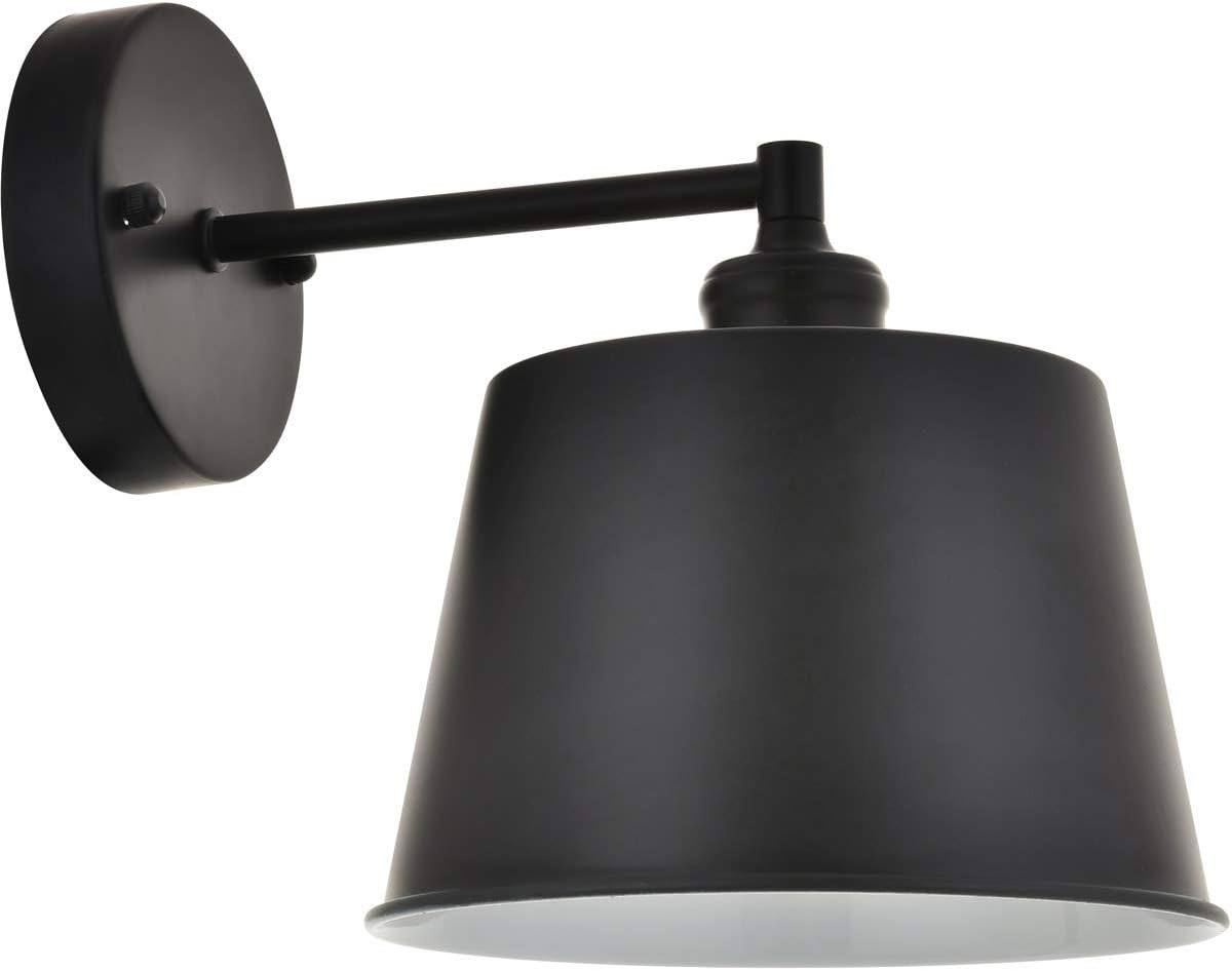 Decovio 12820-B1 Dickinson 1 Light 8 inch Black Wall Sconce Wall Light