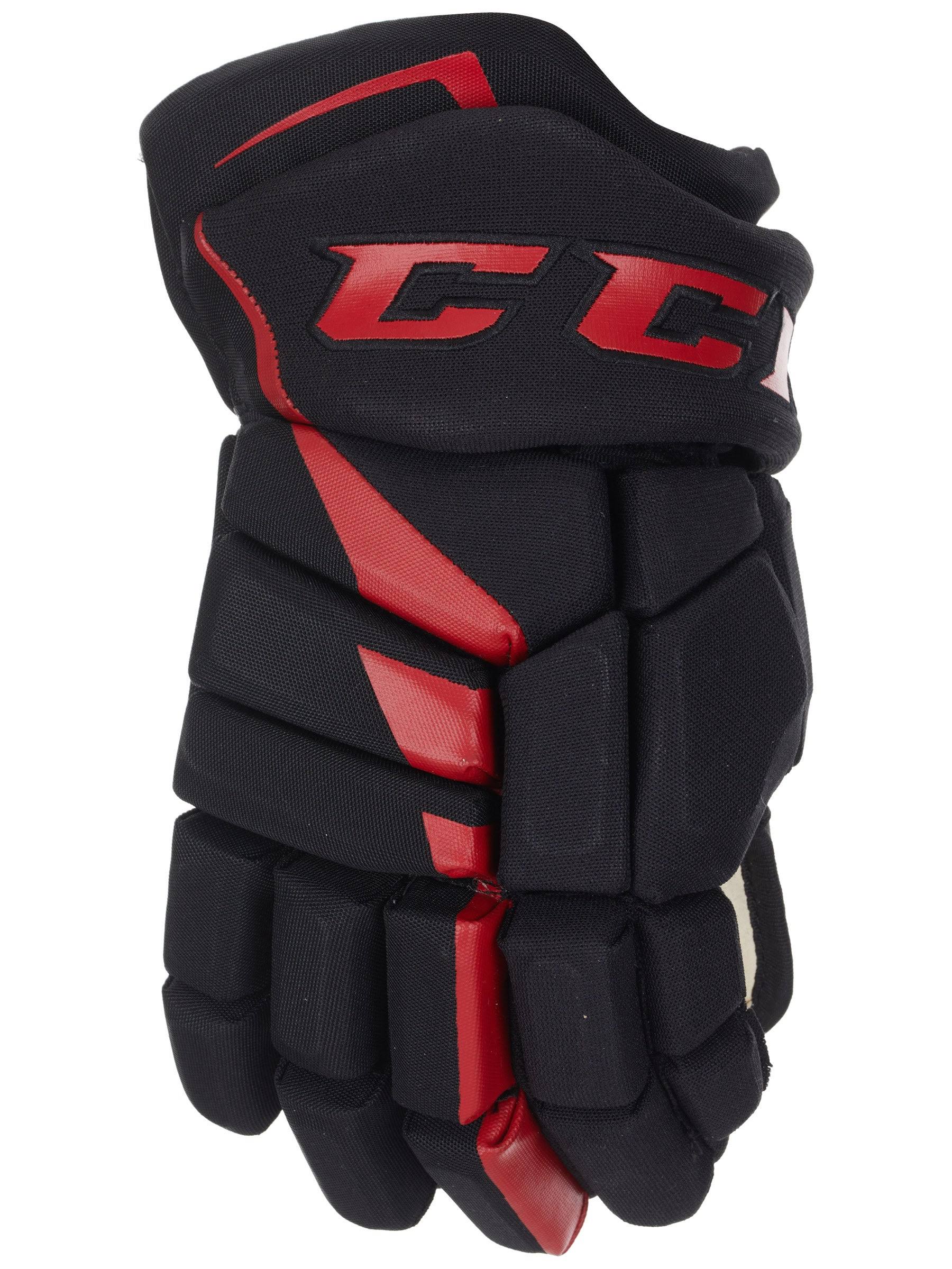 CCM Jetspeed FT485 Hockey Gloves - Junior - Black/Red - 12.0x22
