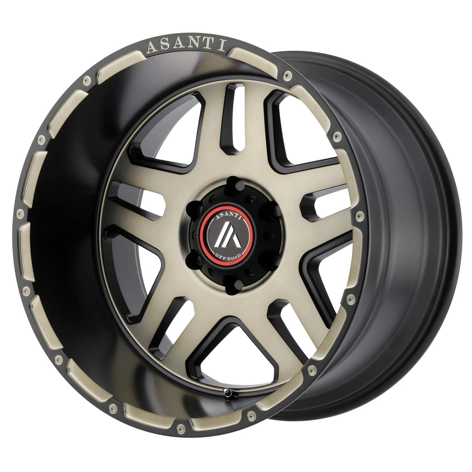 Asanti Off Road Ab809 Enforcer 20x9 5x150 +18mm Black/Machined/Tint Wheel Rim