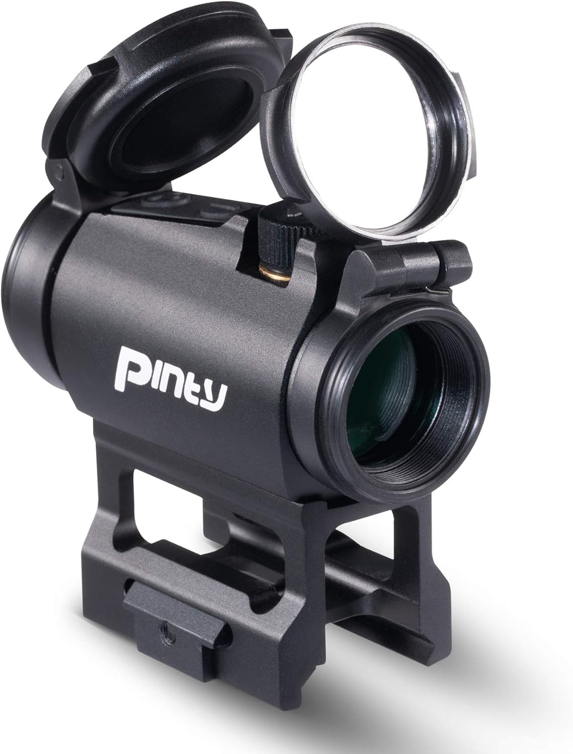 Pinty Pro 1x22mm Red Dot Reflex Sight with Lower 1/3 Co-Witness Mount Red Dot Sight with 8 Brightness Settings Aluminum Construction Compact Tactical Low Profile Parallax Free Pack of 2