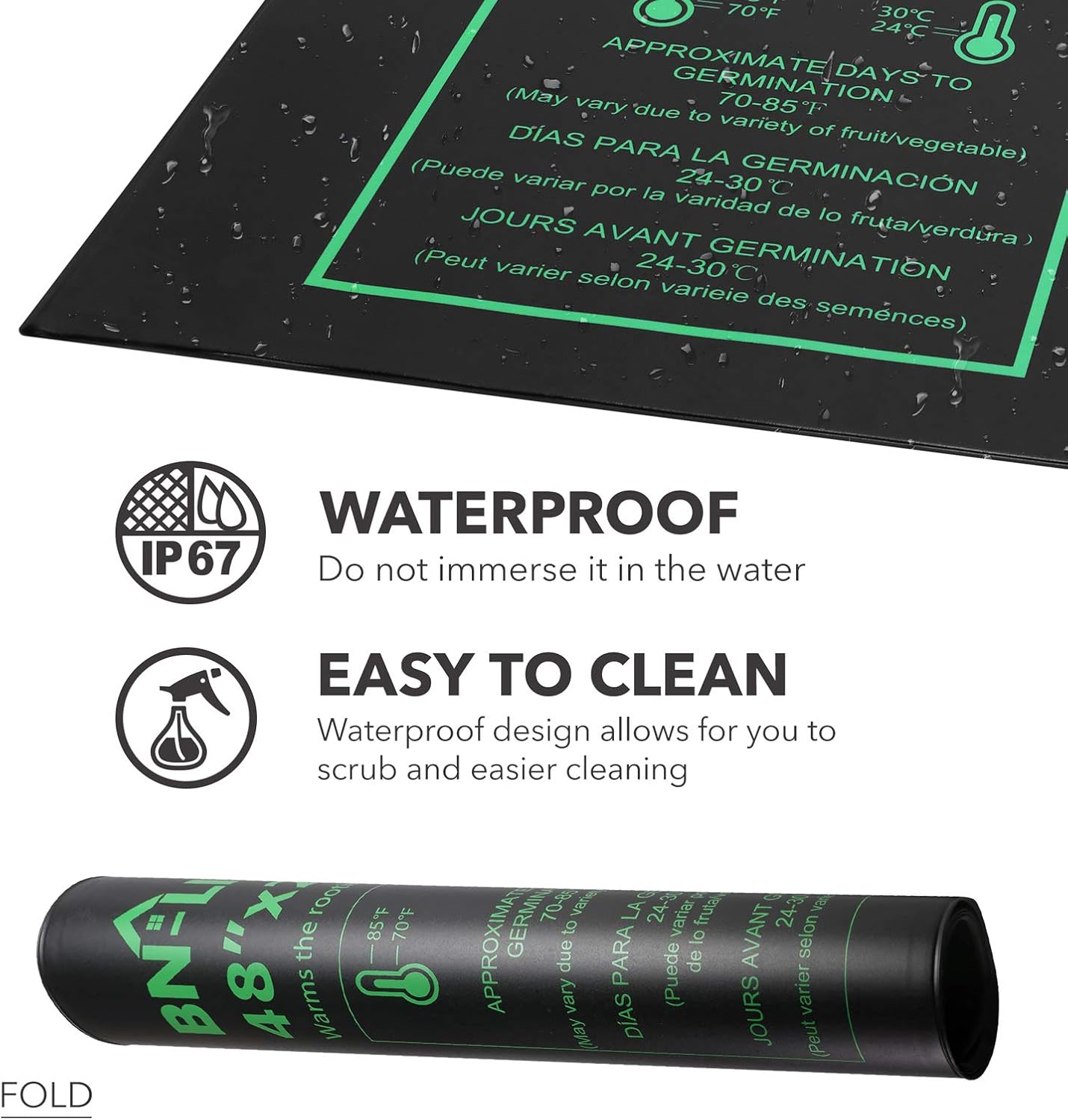 BN-LINK Durable Seedling Heat Mat Heating Pad 48