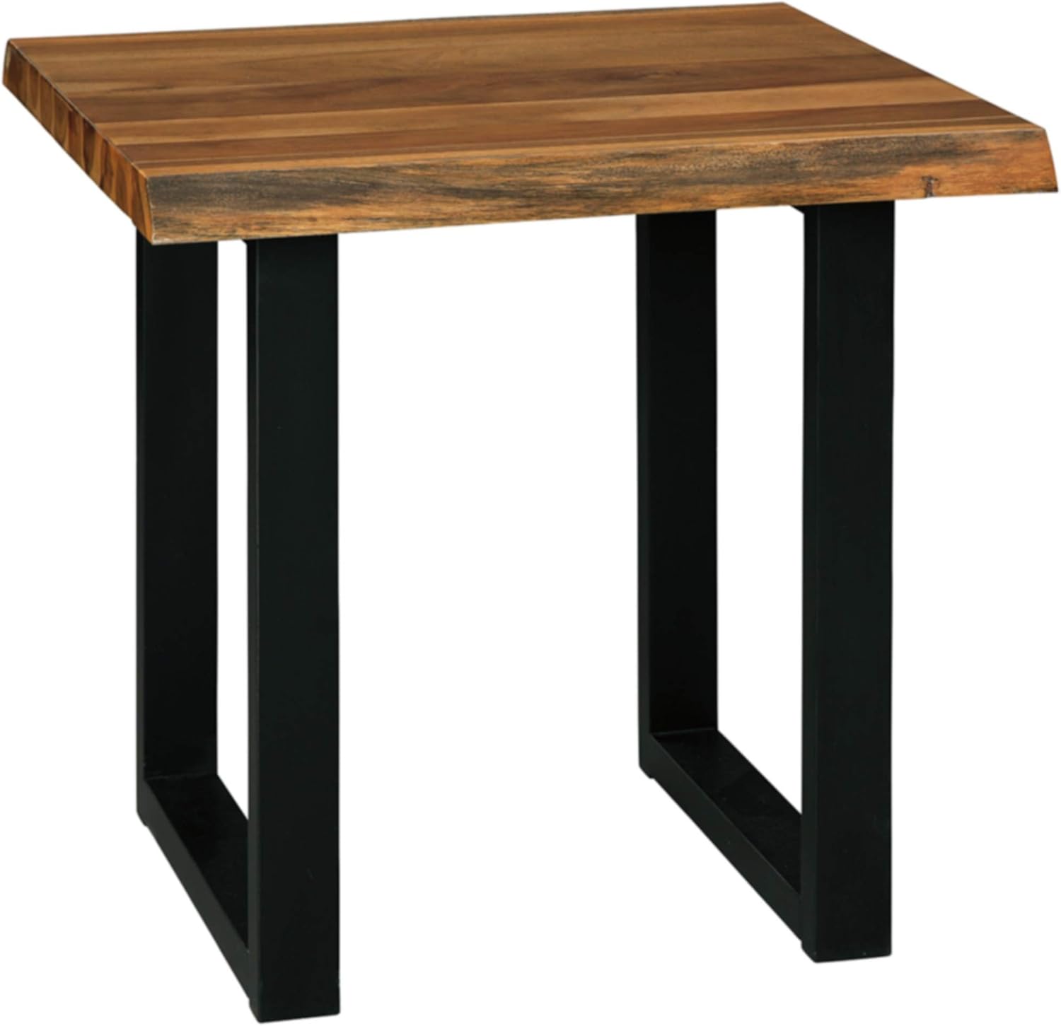 Signature Design by Ashley - Brosward Contemporary Square End Table, Brown/Black