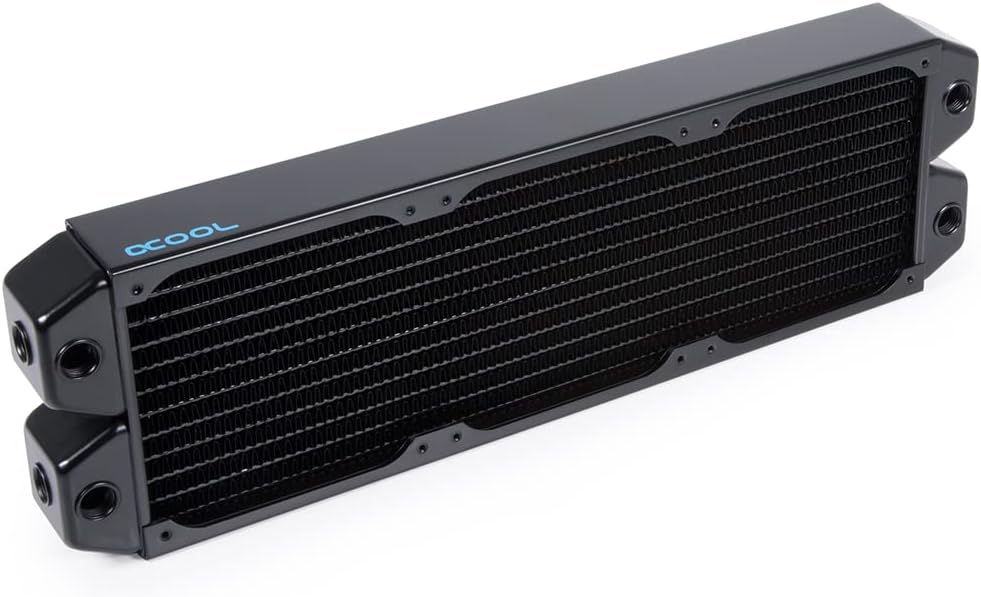 Alphacool NexXxoS XT45 Full Copper Dual-Flow Radiator 360, 120mm x 3, Black
