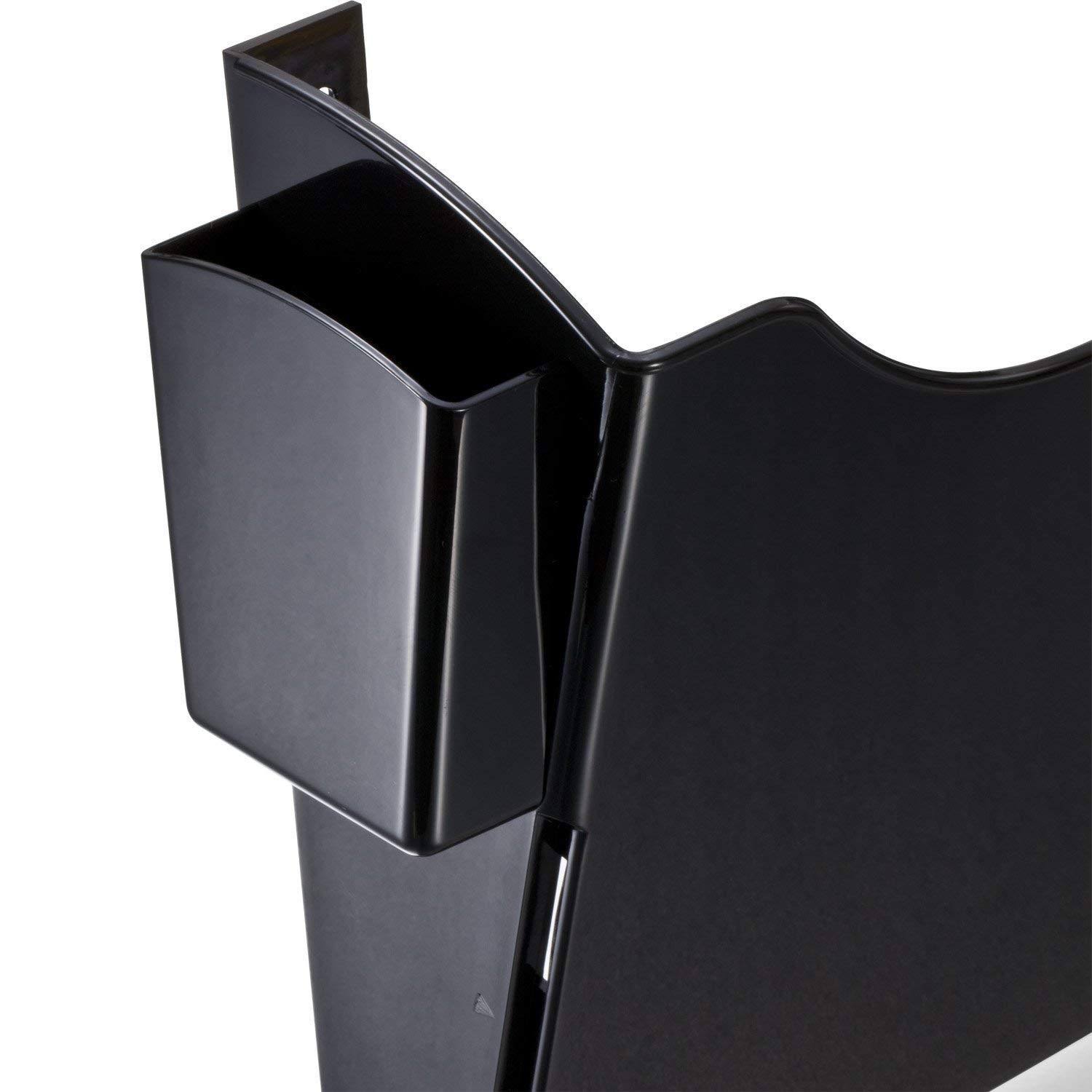 Officemate Grande Central Filing System with Starter Pocket Plus 6 Add-On Pockets - Black (21726)