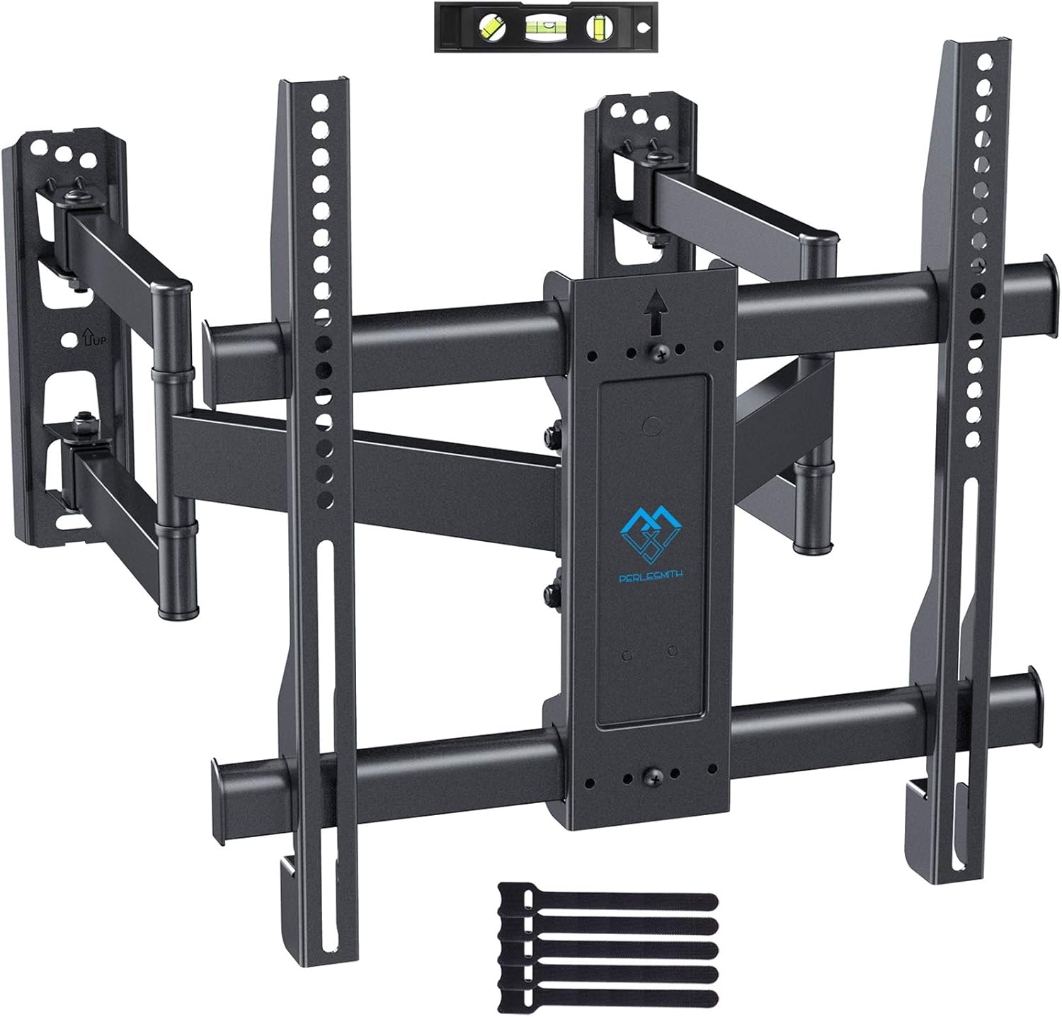 Corner TV Wall Mount Bracket Tilts, Swivels, Extends, Full Motion Articulating TV Mount for 26-55 inch LED, LCD Flat Curved Screen TVs, Holds up to 99 lbs, VESA 400x400, Heavy Duty TV Bracket PSCMF1 Pack of 2