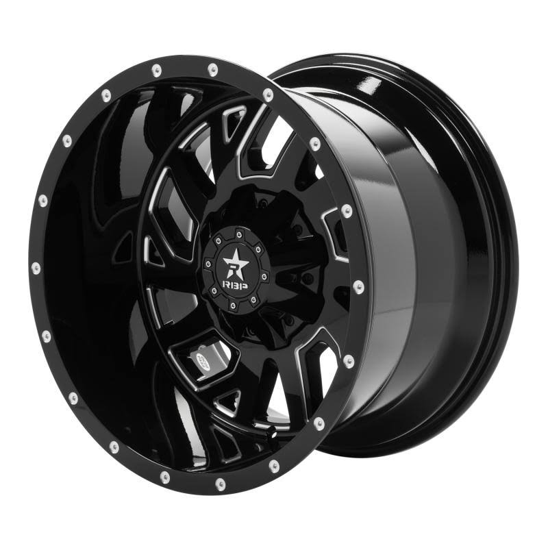 2007 Jeep Wrangler RBP Machined Black 65R Glock Wheel