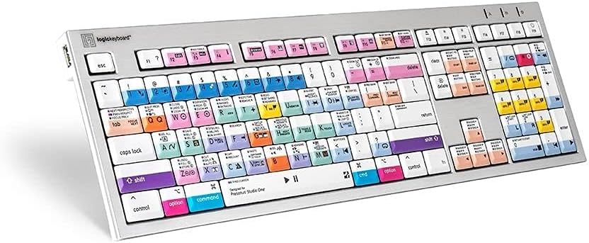 Logickeyboard ALBA Series - Presonus Studio One 3 - Mac Pro US Keyboard LKBU-PSO3-CWMU-US