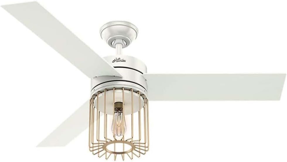 Hunter Ronan Indoor Ceiling Fan with LED Light and Remote Control, 52