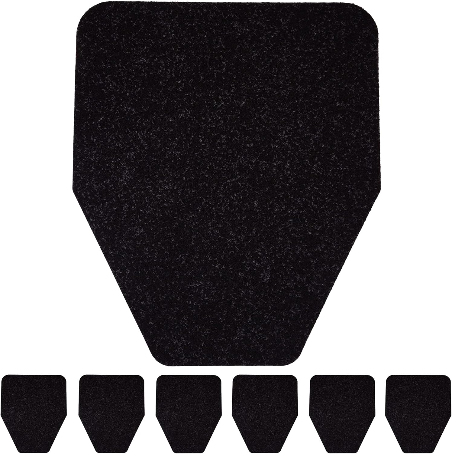 Urinal Mat (6-Pack) Non-Slip, Odor-Eliminating Disposable Commercial Urinal Mats (Black) - Made in USA