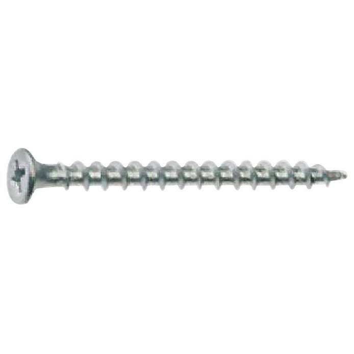 Stallion NO. 6 x 1-1/4 in. L Phillips Bugle Head Silver Dacro Steel Exterior Screw 5 lb.