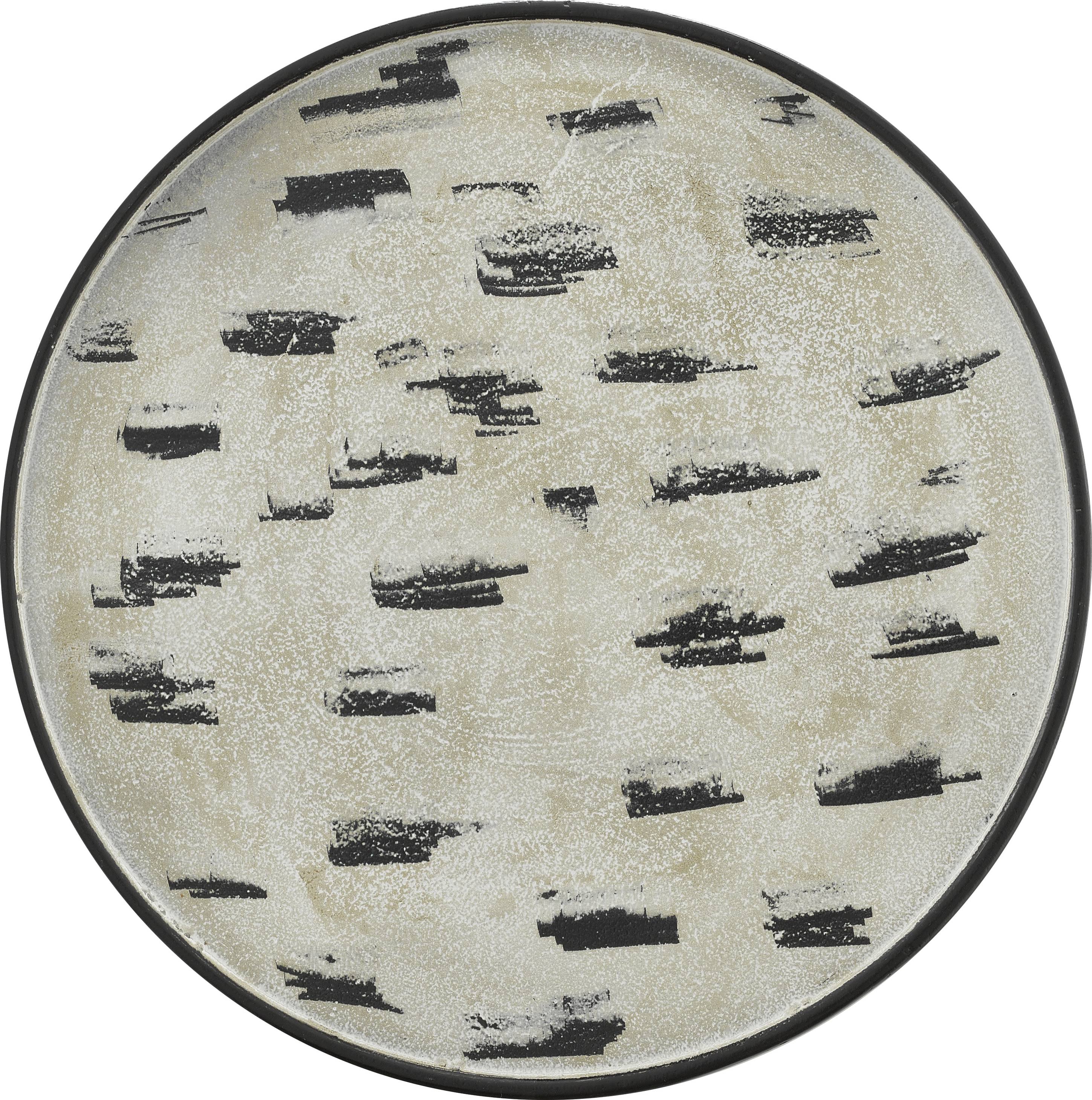 Declan Drinks Table - Antique Cream/Black - Currey u0026 Company