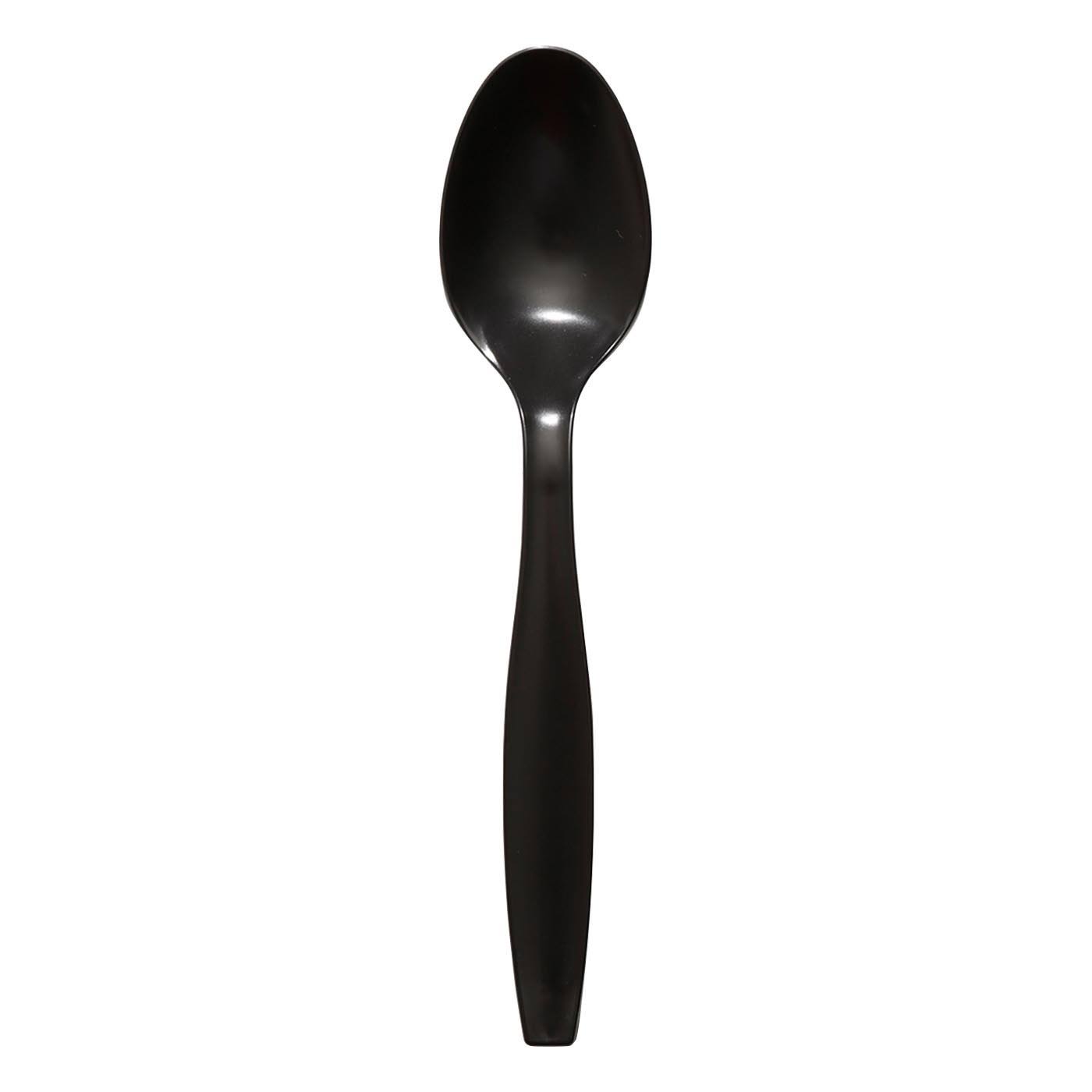 1000 Spoons, Black Flairware Plastic Disposable Spoons