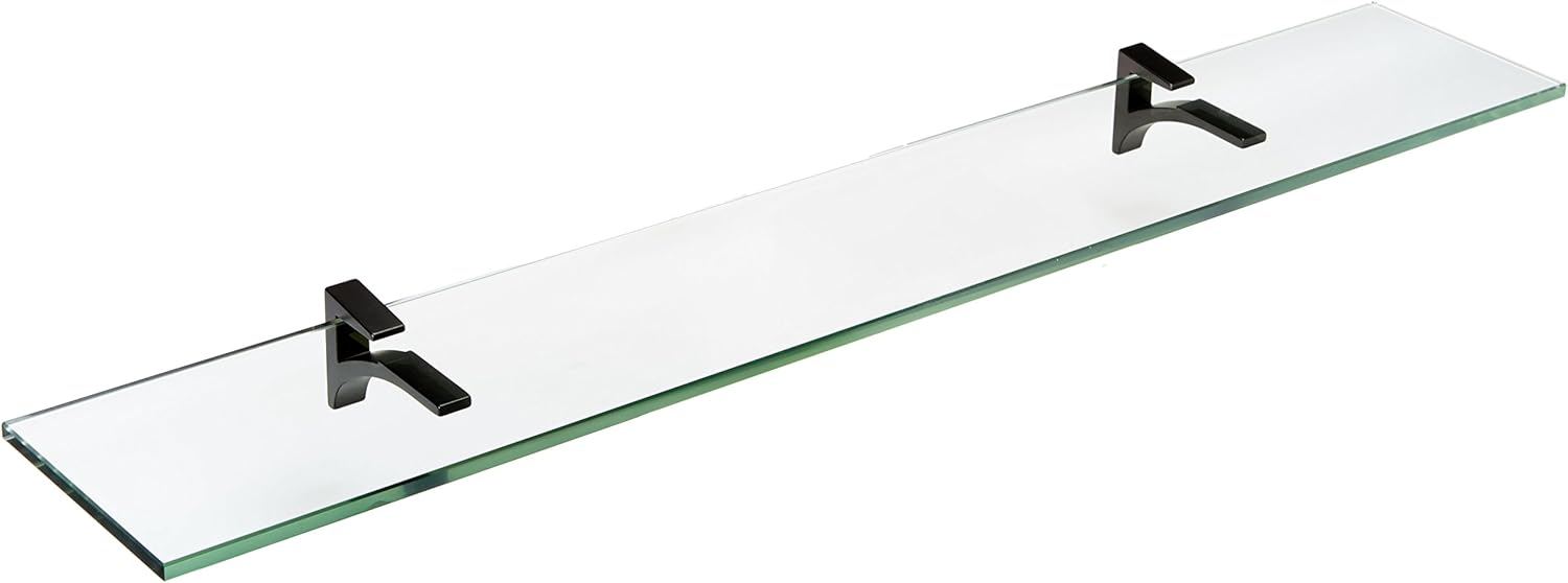 Spancraft Glass Cardinal Glass Shelf, White, 12 x 24 Pack of 2