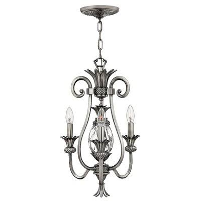 Cerny 3-Light Candle Style Empire Chandelier Beachcrest Home Color: Polished Antique Nickel