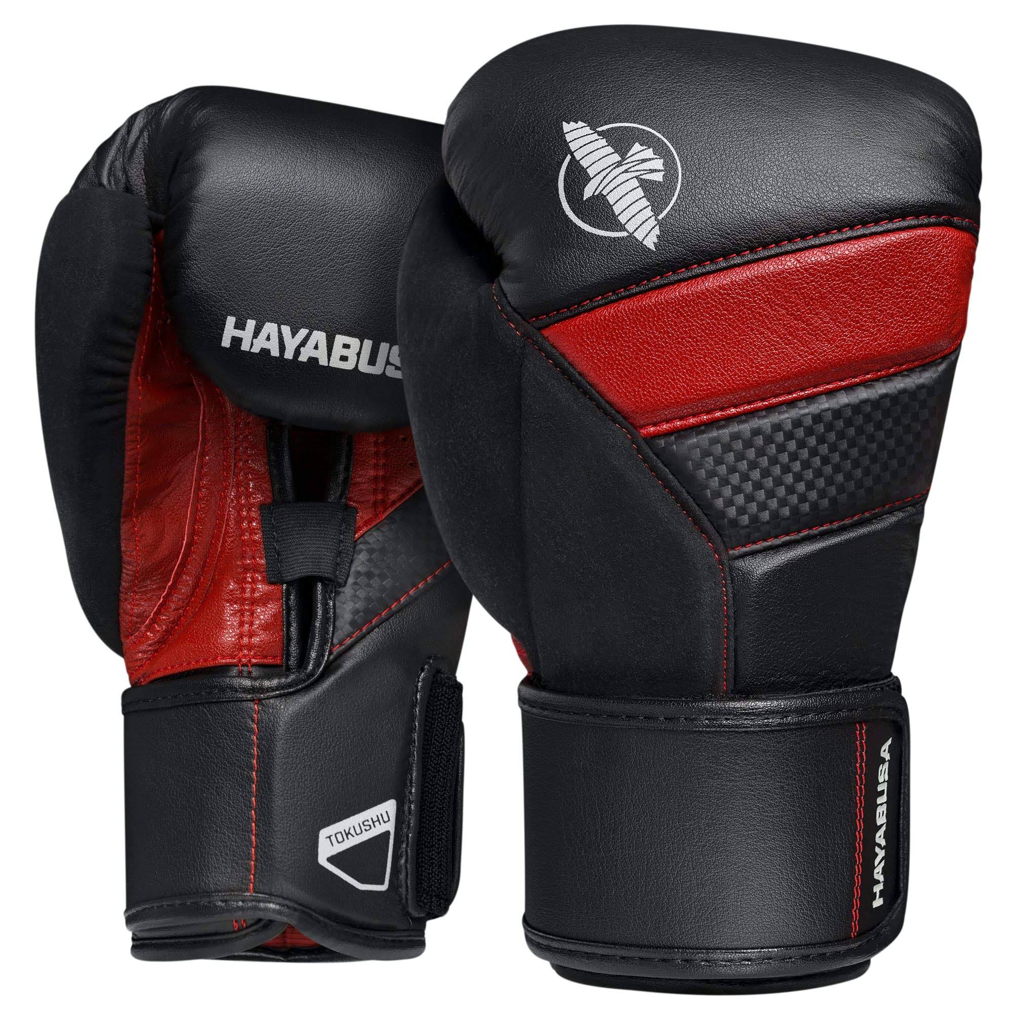Hayabusa T3 Boxing Gloves - Black/Red - 14 oz