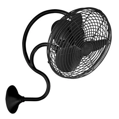 Ebern Designs Angwin 13x22 Oscillating Wall Fan Finish: Matte Black A879A68A52A3491FAD3DD73B4F79DB44