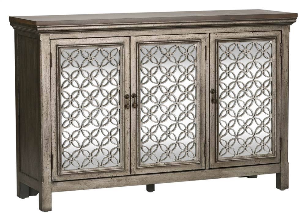 Liberty Furniture Industries 3-Door Accent Cabinet in White Finish