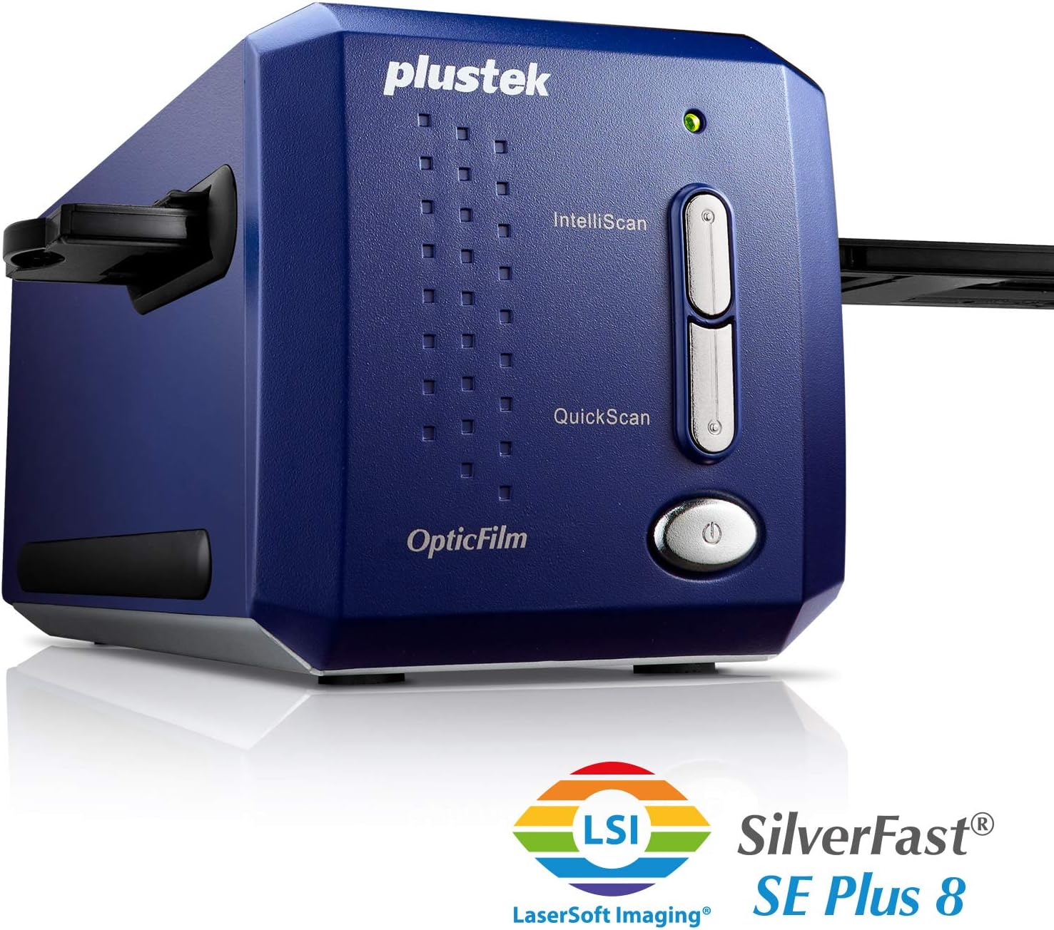 Plustek OpticFilm 8100-35mm Negative Film/Slide Scanner with 7200 DPI and 48-bit Output. Bundle Silverfast SE Plus 8.8, Support Mac and Windows