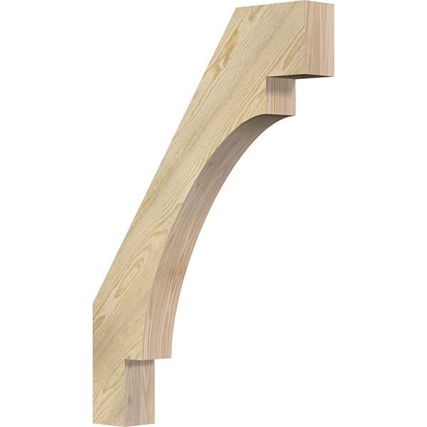 Ekena Millwork 4x22W x 26x22D x 38x22H Merced Rough Sawn Brace, Douglas Fir