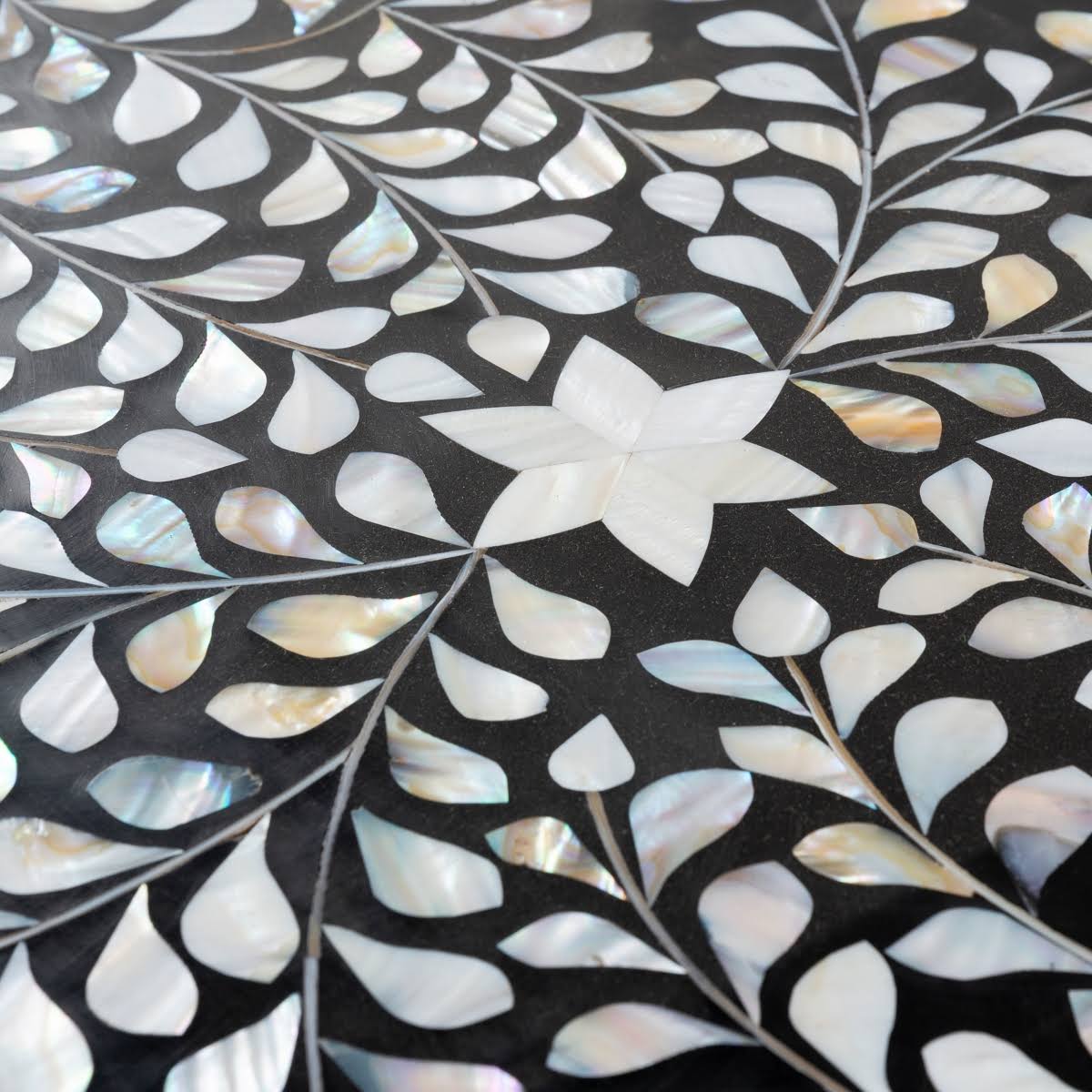 Surya Kaira Black Nesting Table Set