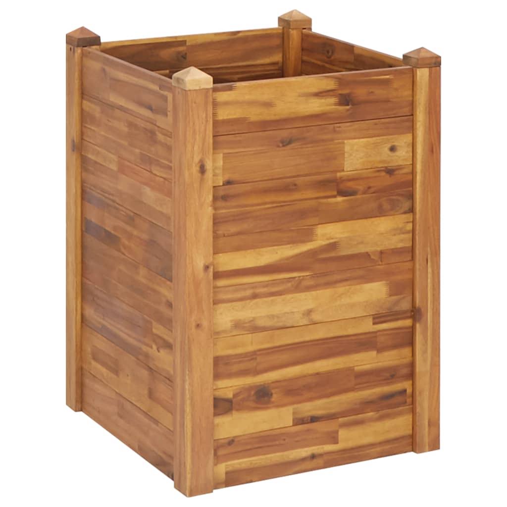 vidaXL Garden Raised Bed 23.6x22x23.6x22x33.1x22 Solid Acacia Wood