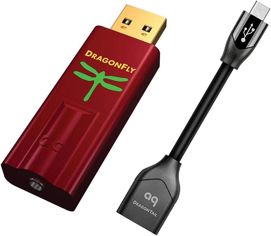 Audioquest - Dragonfly RED - USB Stick DAC and DragonTail (For Android Devices) Bundle