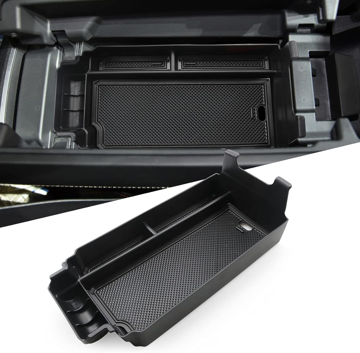 LFOTPP Center Console Organizer for 2021 Nissan Rogue T33 Car Armrest Secondary Box Organizer Tray Sunglasses Holder Car Interior Accessories Container Divider Glove Box Pallet Tray (Blue)