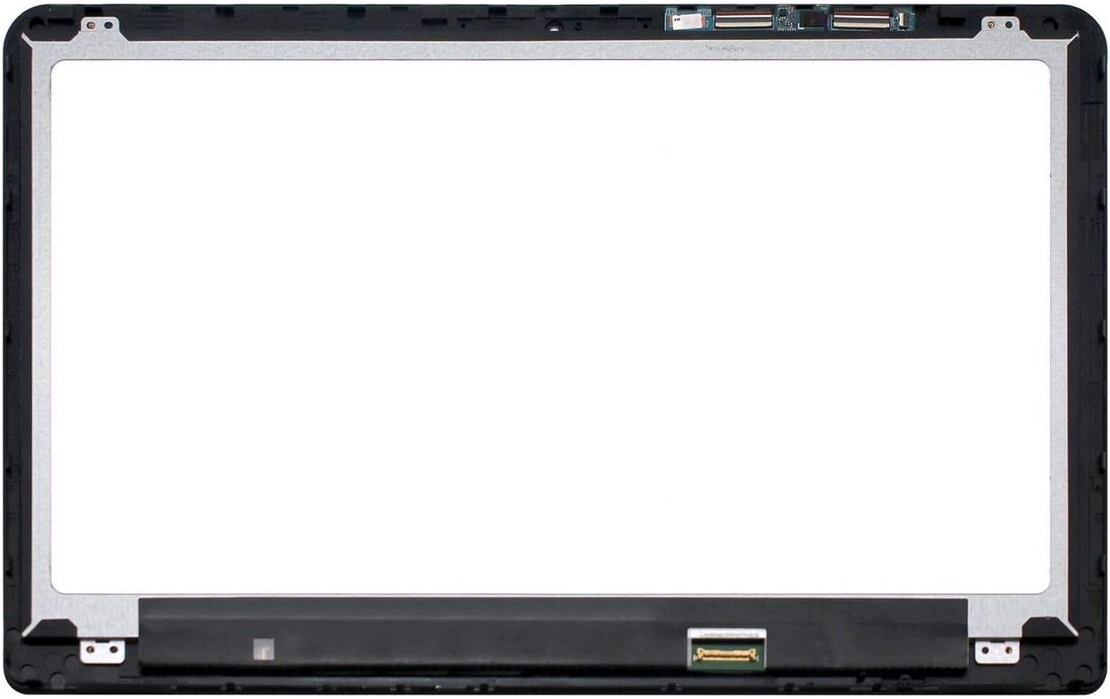 NBPCLCD FHD 1080P LED LCD Touch Screen Digitizer Assembly+Touch Control Board+Bezel 807532-001 Replacement for 15.6