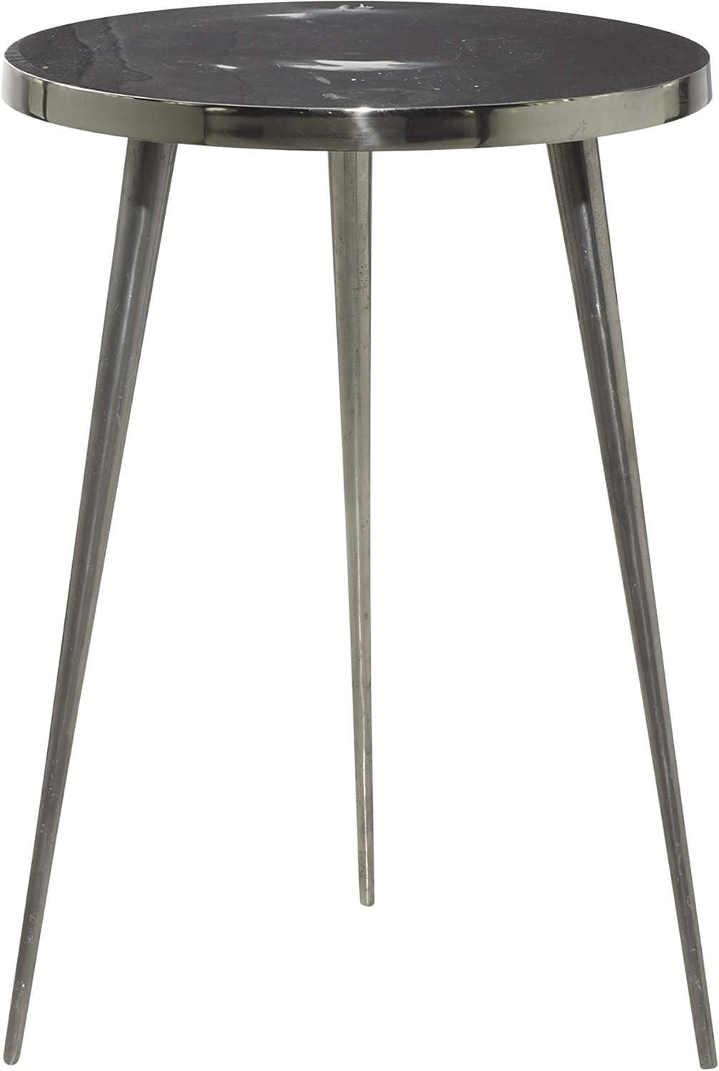 Deco 79 Contemporary Three-Legged Round Metal Accent Table, 22