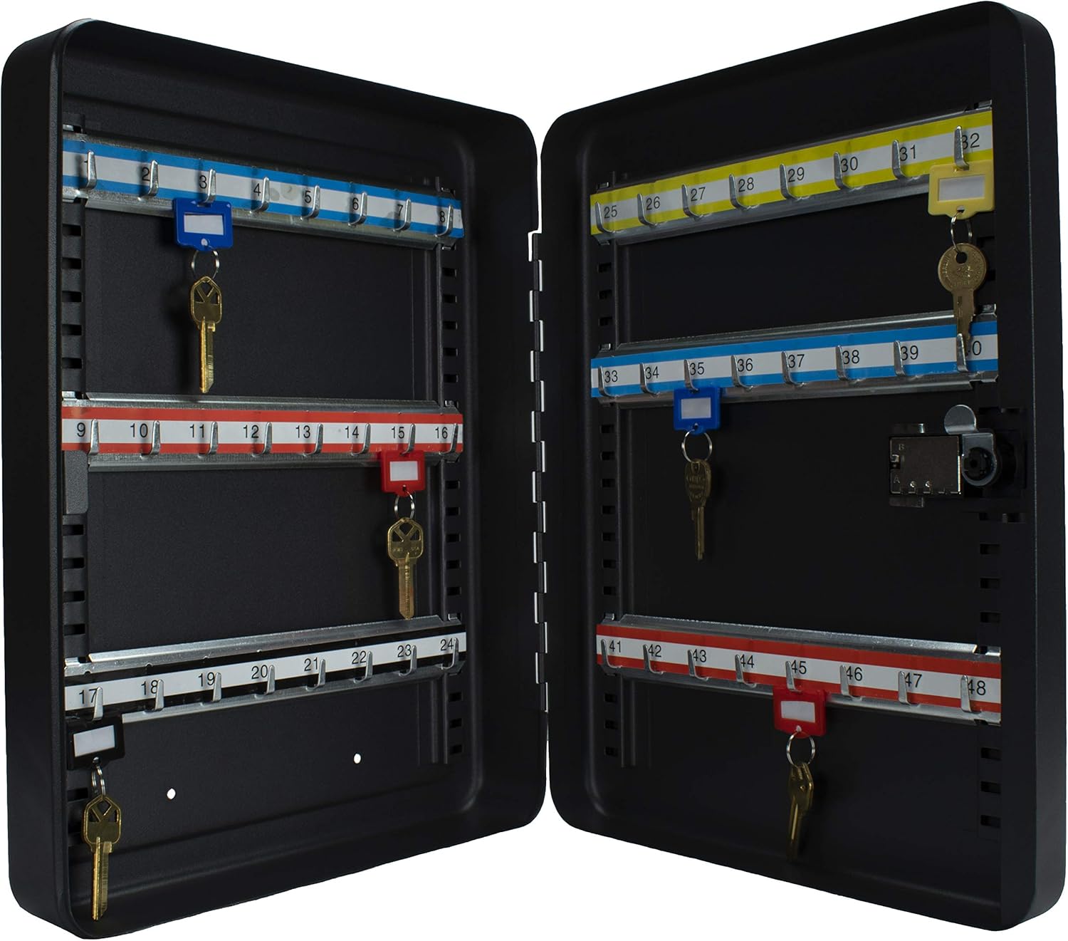 BARSKA CB13606 Combination Lock 48 Position Adjustable Key Cabinet Lock Box Black, one Size Pack of 2