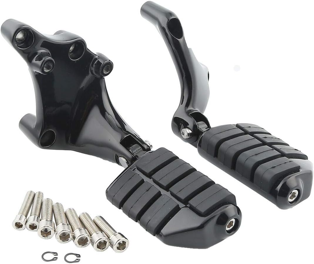 TCMT Black Footrest Foot Pegs Mount Bracket Fit For Harley Sportster XL1200 Iron 883 2014-2022