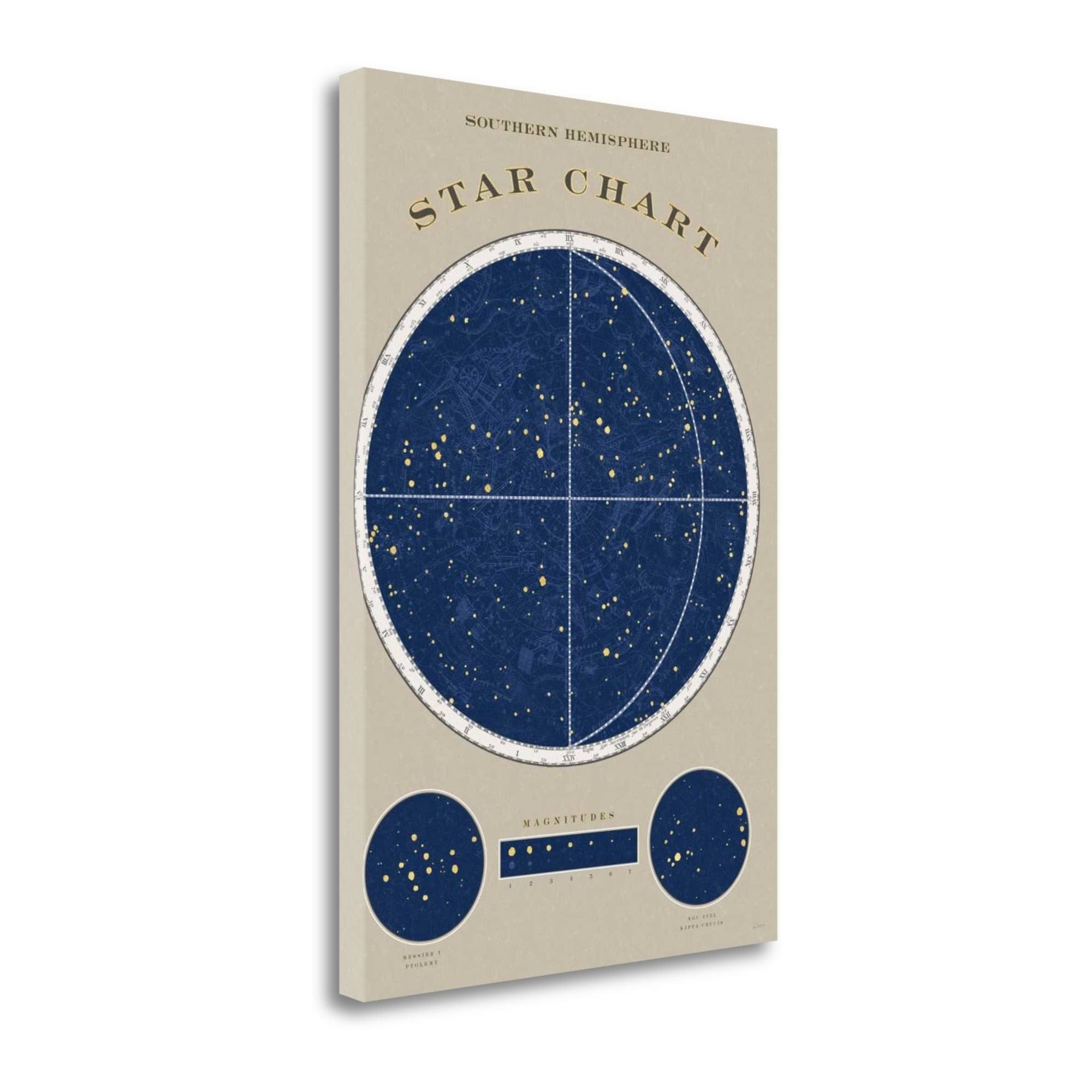 29x22 x 20x22 Southern Star Chart by Sue Schlabach Fine Art Giclee Print