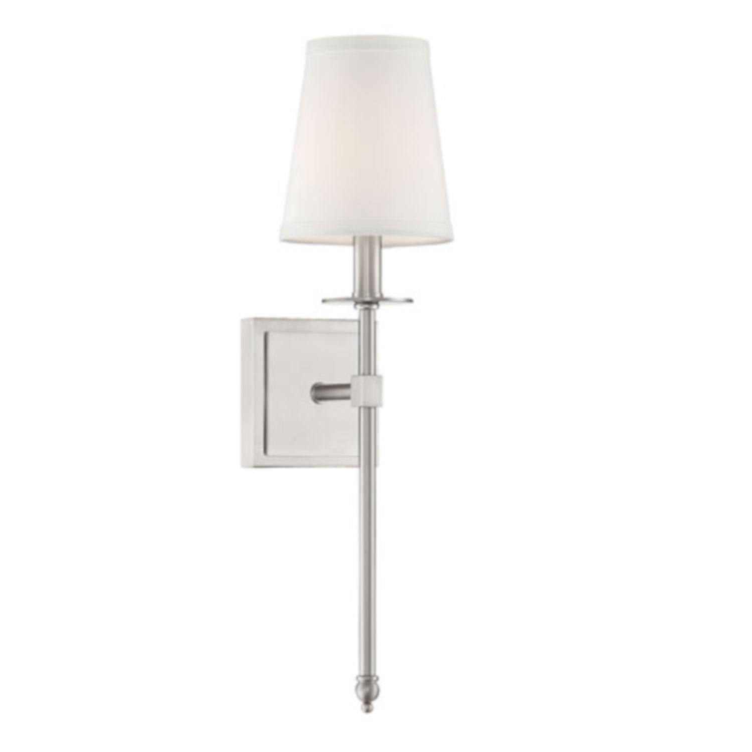 251 First Linden 20 in. One-Light Wall Sconce in Brushed Nickel - Brushed, Transitional | Bellacor 2223998
