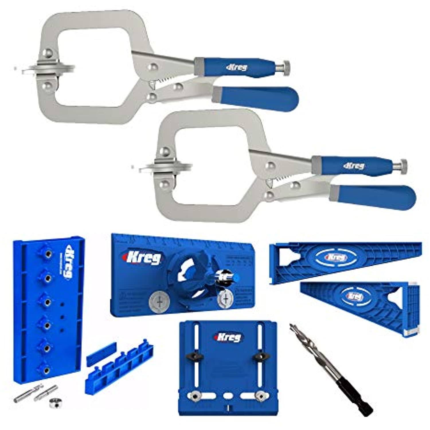 Kreg Classic 3-Inch Face CLAMP, Drilling Jig, Concealed Hinge Jig, Drawer Slide