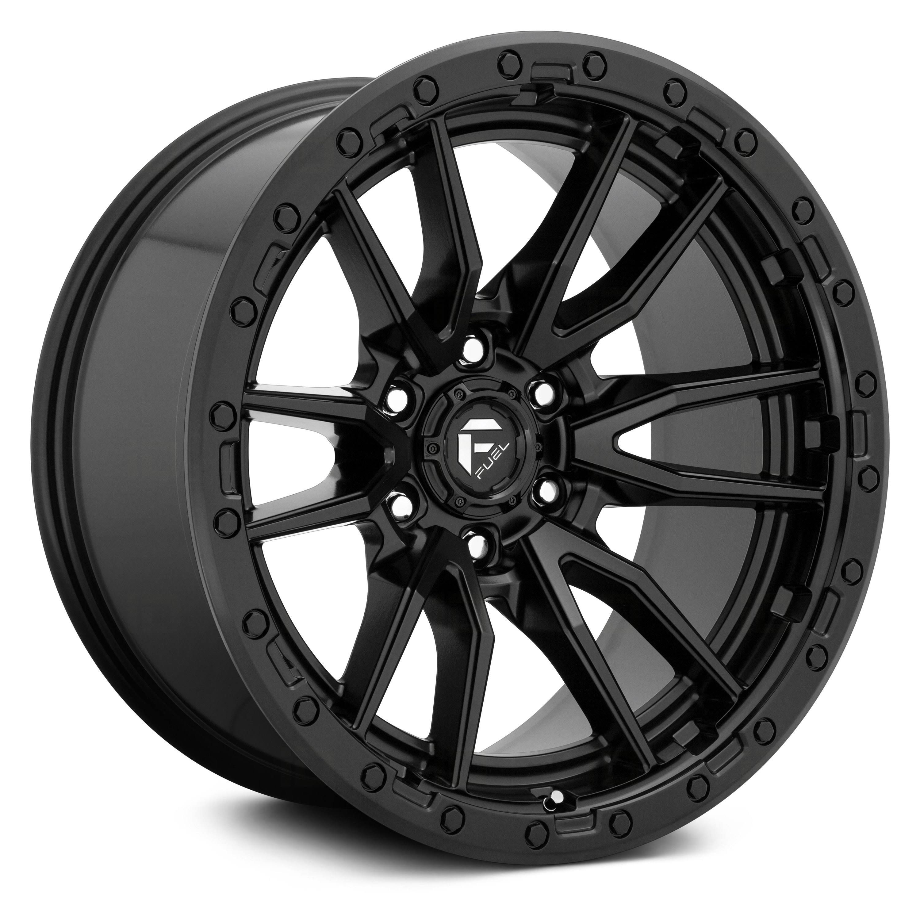 Fuel D67918908450 - Rebel 18x22 Matte Black