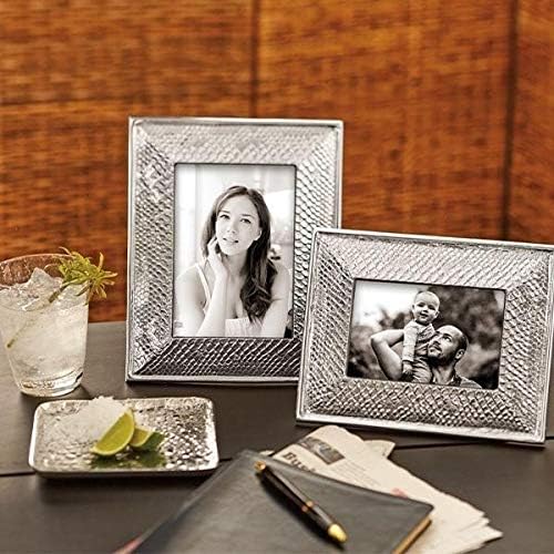 MARIPOSA Croc Photo Frame, Silver Pack of 2