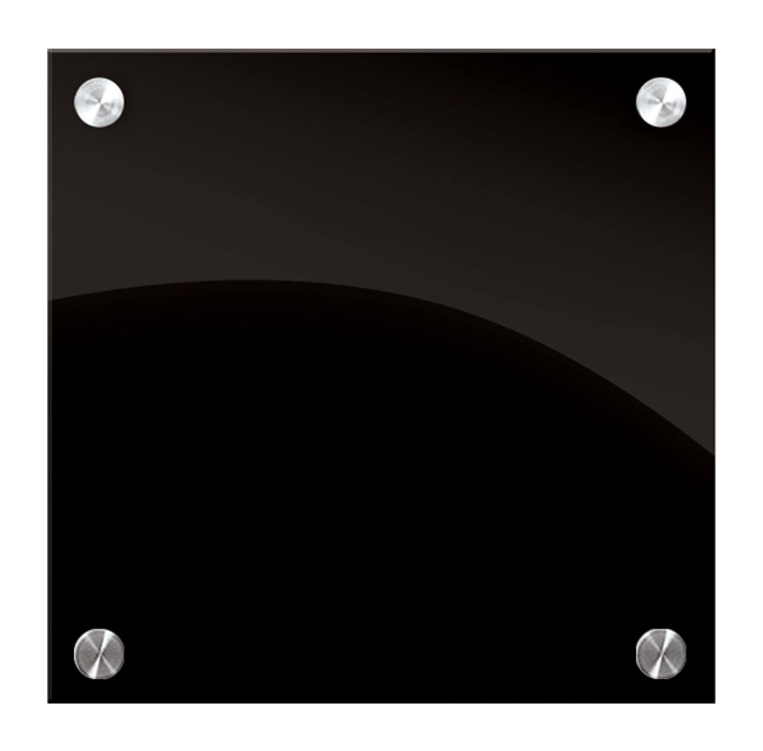 Enlighten Glass Dry Erase Markerboard - Black 1&h x 1&W