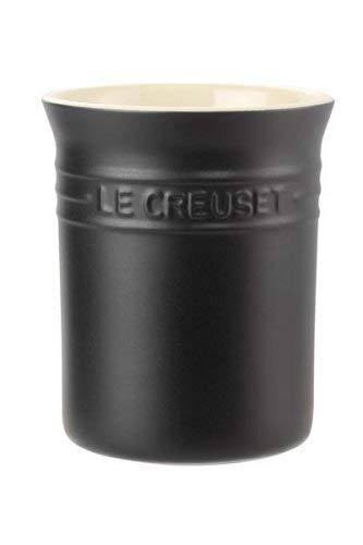 Le Creuset Stoneware Small Utensil Jar, 1.1 L - Satin Black