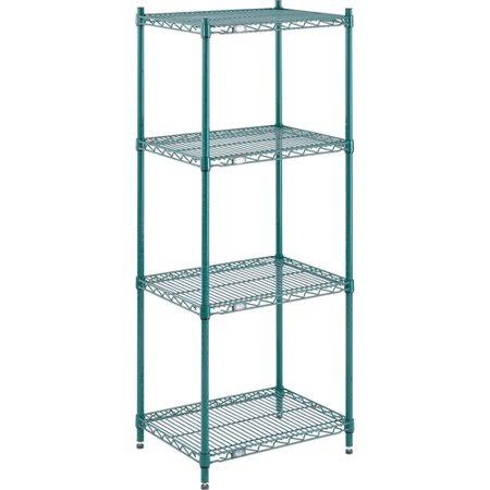 Nexel 4 Shelf Shelving Unit Starter, Black