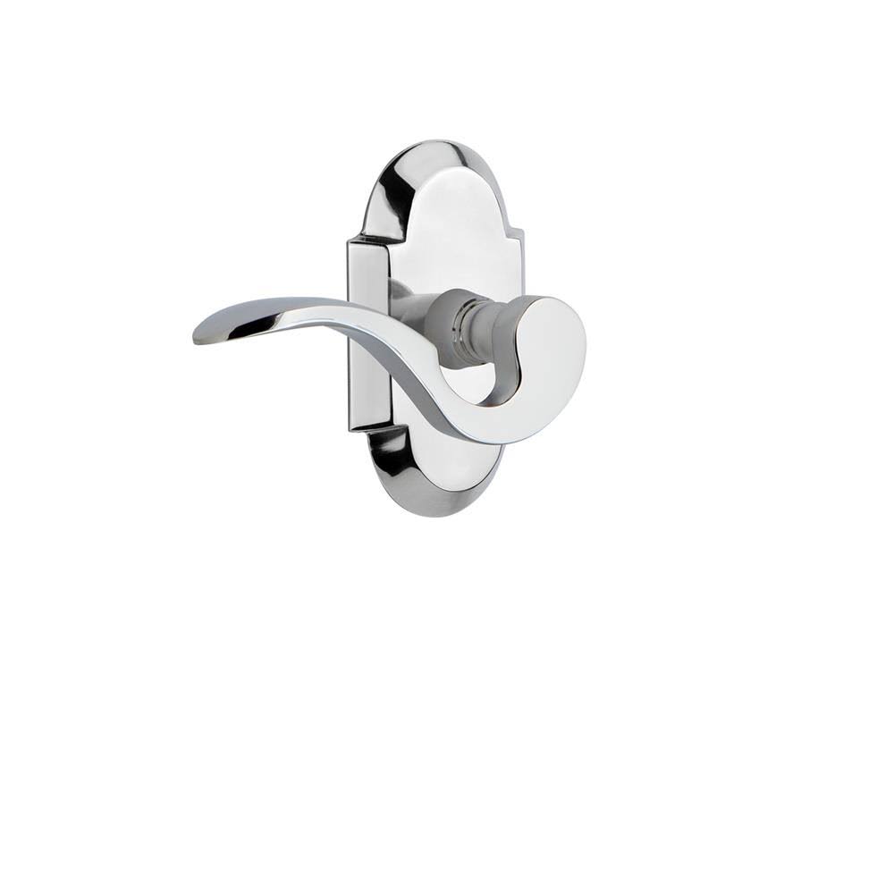 Nostalgic Warehouse COTMAN_PRV_234_NK_LH Manor Left Handed Privacy Door Lever SE Bright Chrome