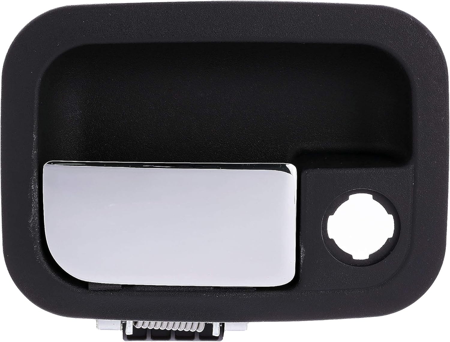 Dorman 760-5408 Front Passenger Side Exterior Door Handle Compatible with Select Kenworth / Peterbilt Models, Chrome Lever and Black Housing