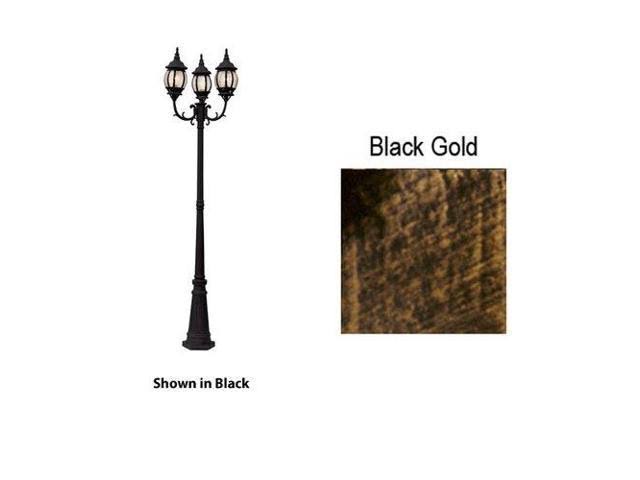 Trans Globe 4090BG Post Light Black Gold