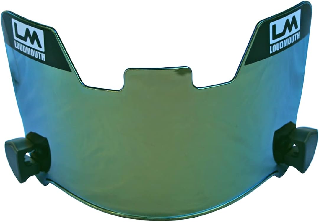 Loudmouth Football Visor - Universal Fit Youth & Adult Football Helmet Visor Pack of 2