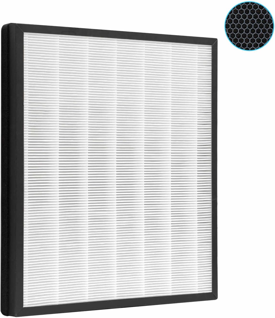 HepaAire HE400 Filter Replacement Filter Compatible with Shark HE400 HE401 HE402 HE405 Advanced Odor Lock 4-Fan Models Air Purifier Pack of 2
