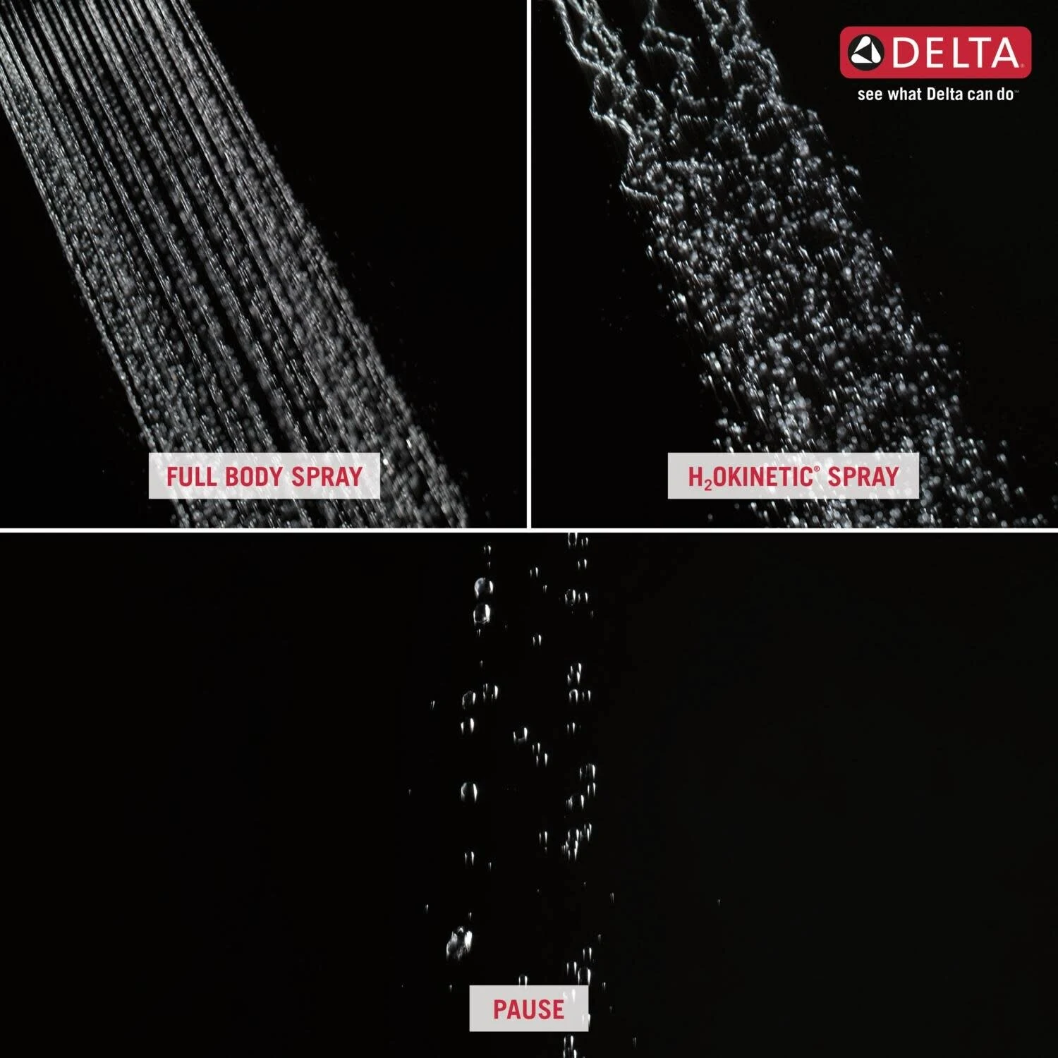 Delta Zura T14474-BL Monitor 14 Series H2Okinetic Tub and Shower Trim Matte Black