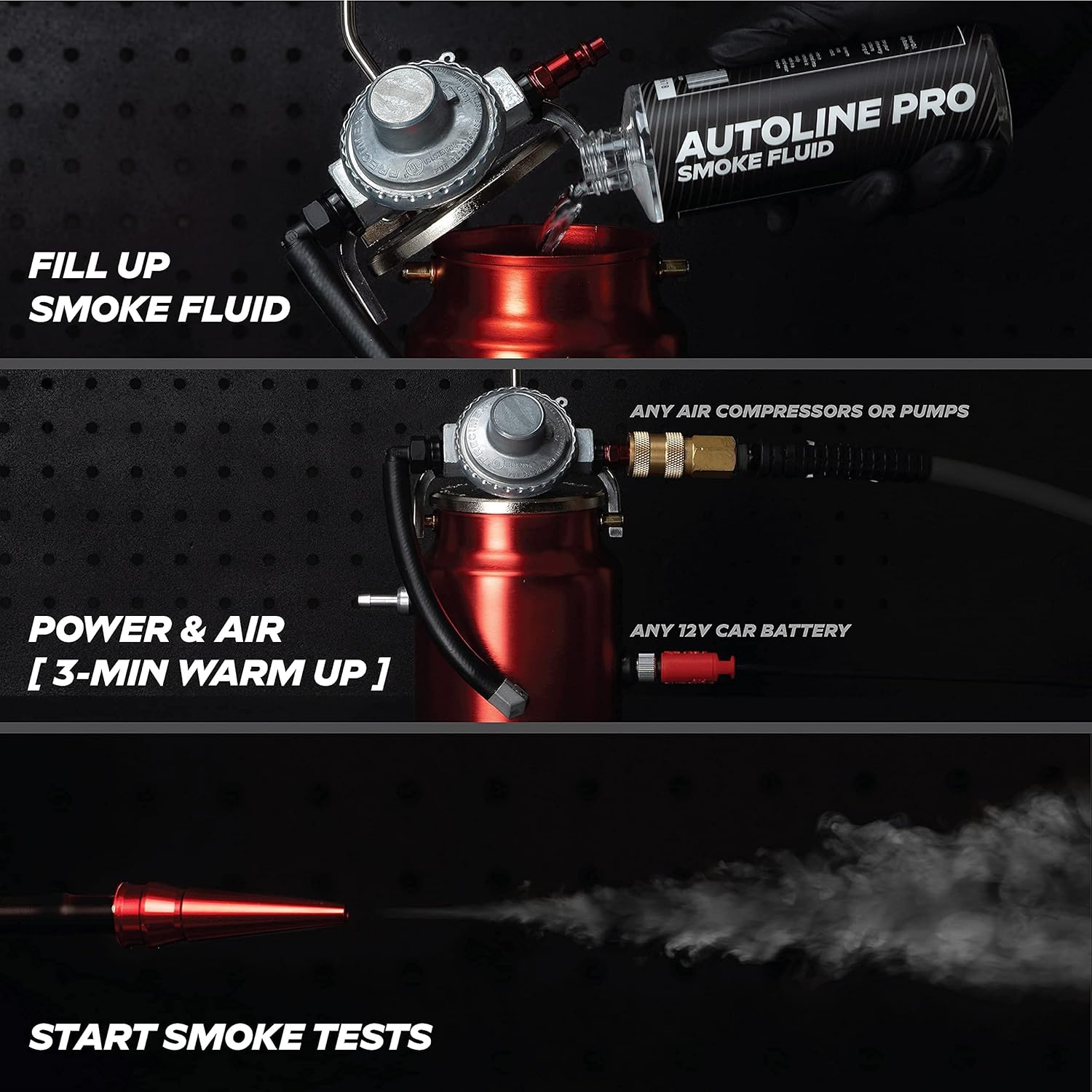 AutoLine Pro Automotive Smoke Machine Leak Detector EVAP Vacuum Diagnostic Tester | Shop Series | Made in The USA