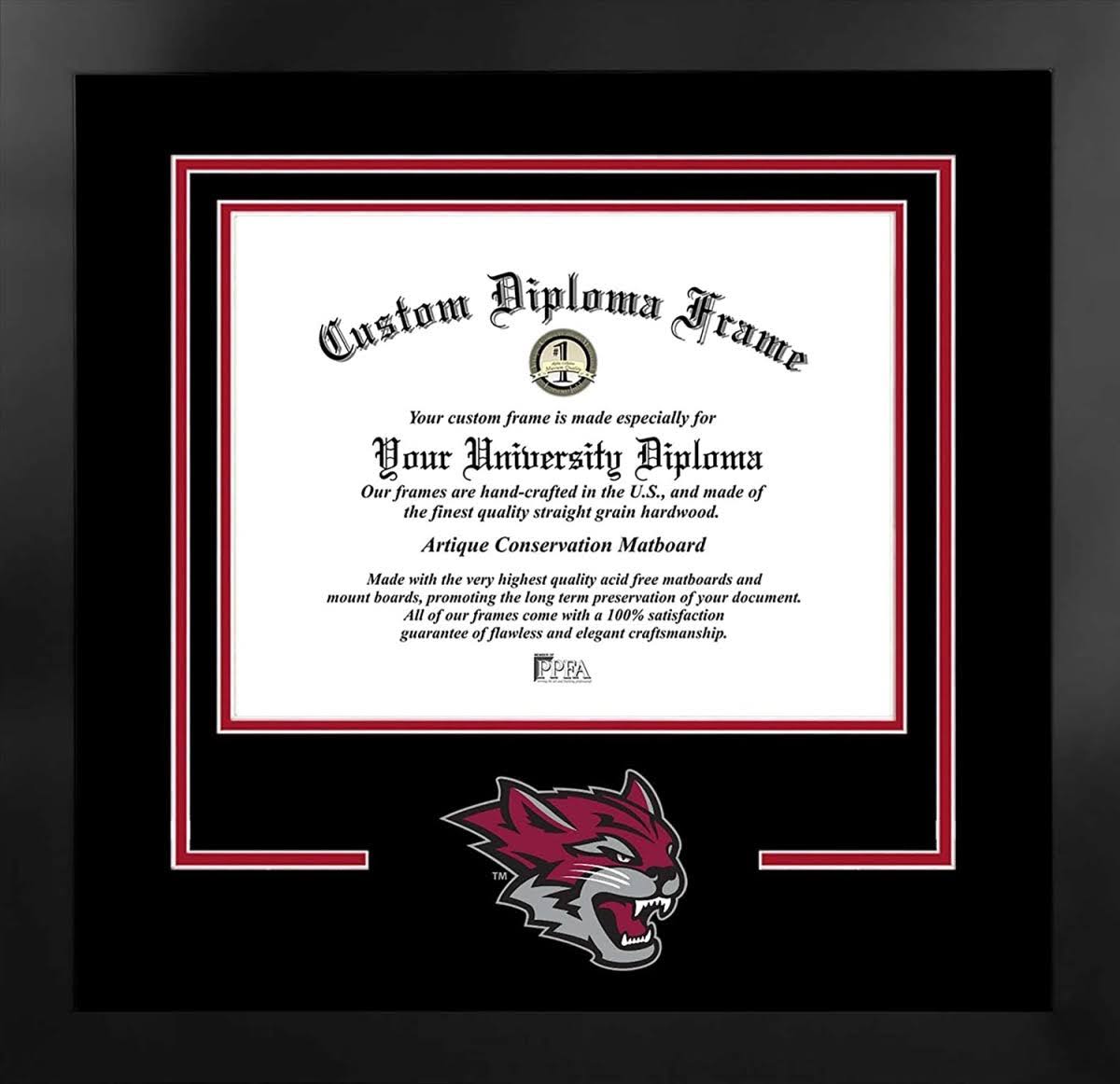 Campus Images CA919NBSD-1185 11 x 8.5 in. California State University Chico Spirit Diploma Nova Frame Black
