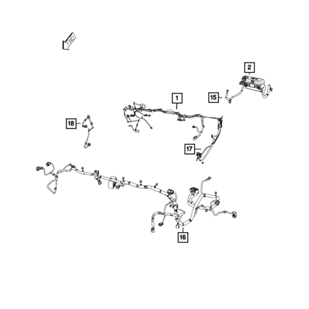 Genuine OE Mopar Auxiliary Power Distribution Center Kit 68209998AC