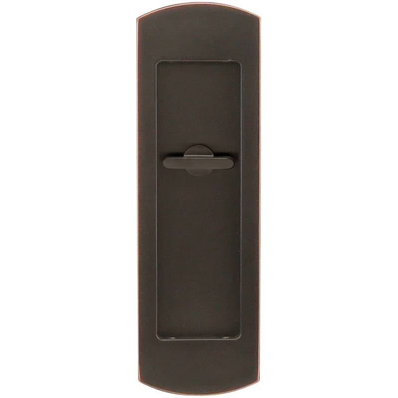 INOX FH2982-10B PD Series Pocket Arc Flush Pull Privacy with TT08 Thumb Turn, Oil Rubbed Bronze