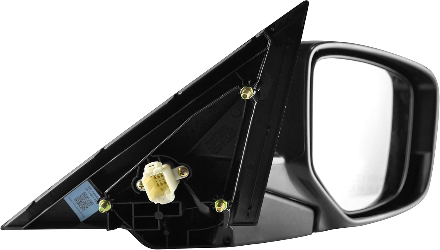 Passenger Side Manual Folding Unpainted Power Operated Side View Mirror for 2008-2012 Honda Accord - Parts Link # HO1321230